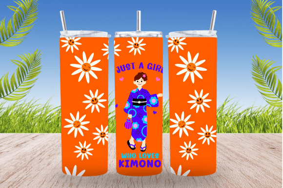 Download Japanese Kimono Girl Tumbler Sublimation - Kimono girl Collection